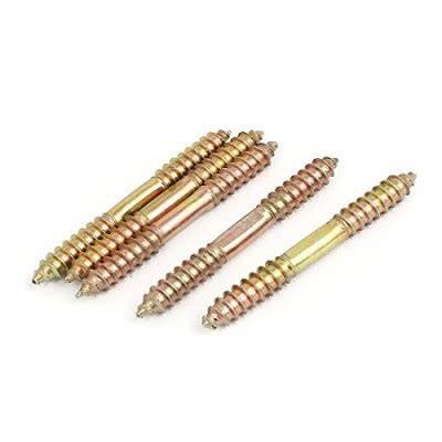 Instalación de tornillo doble rosca en madera