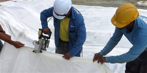 Medición de superficie para colocar geotextil