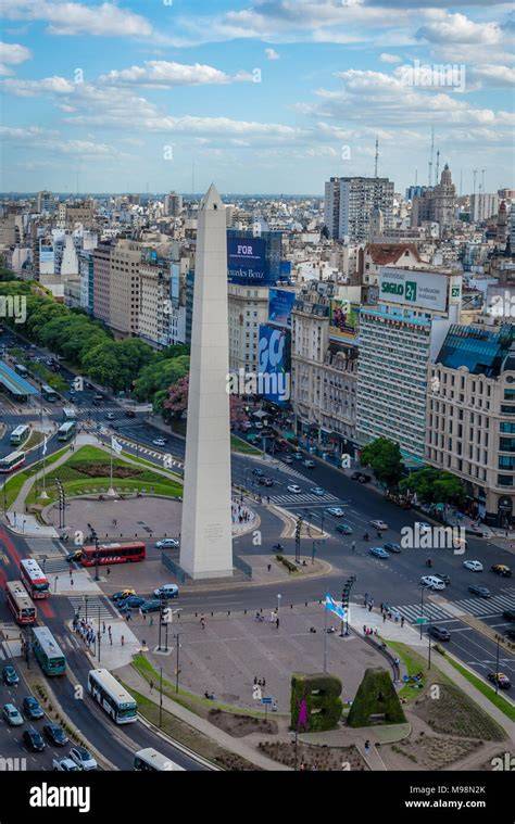 Obelisco y avenida 9 de Julio Buenos Aires